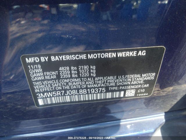 3MW5R7J08L8B19375 BMW 3 Series 330i Xdrive