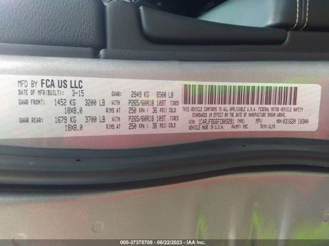 1C4RJFBG6FC803291 Jeep Grand Cherokee Limited