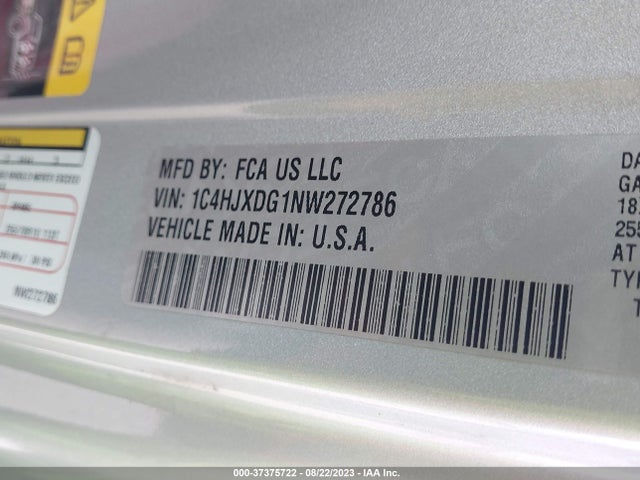 1C4HJXDG1NW272786 Jeep Wrangler Unlimited Sport Altitude