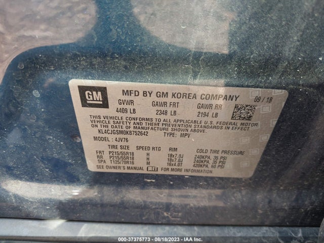 KL4CJGSM0KB752642 Buick Encore Essence