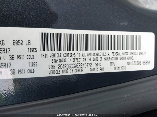 Dodge Grand Caravan Sxt 2014 2C4RDGCG0ER245472 Image 9