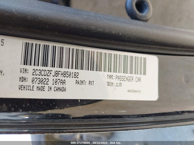 2015 DODGE CHALLENGER R/T SCAT PACK VIN: 2C3CDZFJ8FH850182
