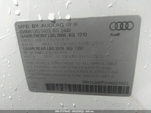 WA1L2AFP2HA027623 Audi Q5 Premium Plus