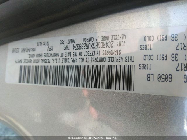 2C4RDGEGXJR238374 Dodge Grand Caravan Gt