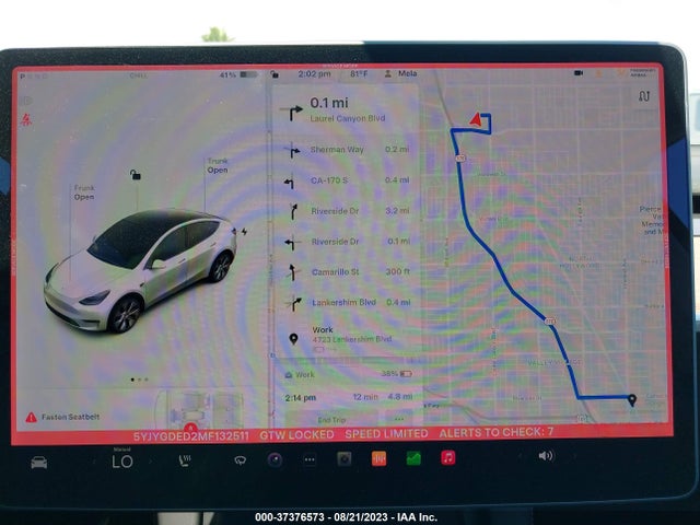 5YJYGDED2MF132511 Tesla Model Y Standard Range