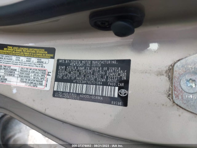 2006 TOYOTA CAMRY SOLARA SE/SPT/SLE VIN: 4T1CE38P76U751384