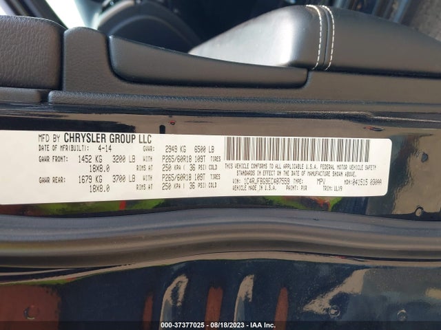 Jeep Grand Cherokee Limited 2014 1C4RJFBG9EC487559 Image 9