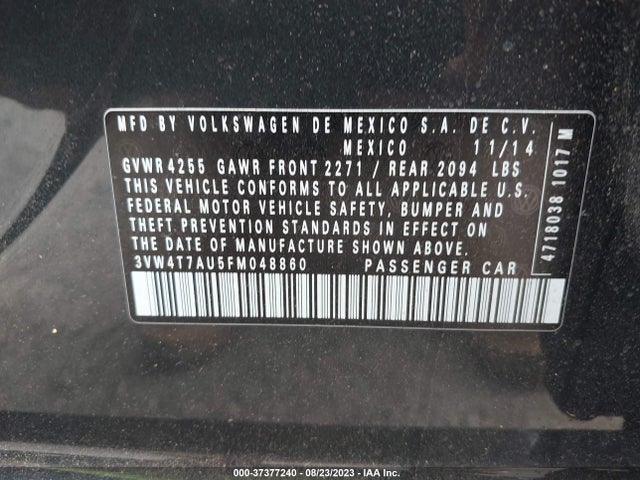 3VW4T7AU5FM048860 Volkswagen GOLF GTI S