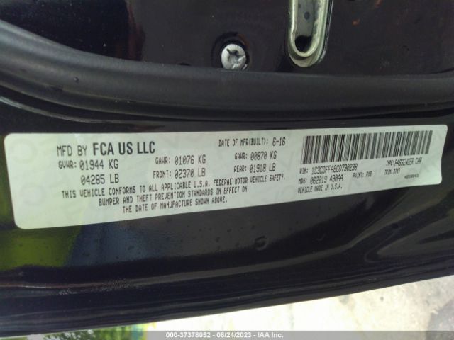 1C3CDFFA8GD790238 Dodge Dart Sxt Sport Blacktop