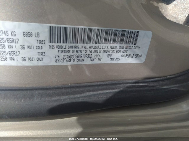 Dodge Grand Caravan Sxt 2016 2C4RDGCG6GR137392 Image 15