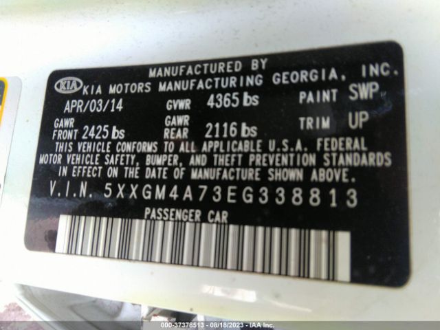 5XXGM4A73EG338813 KIA Optima Lx