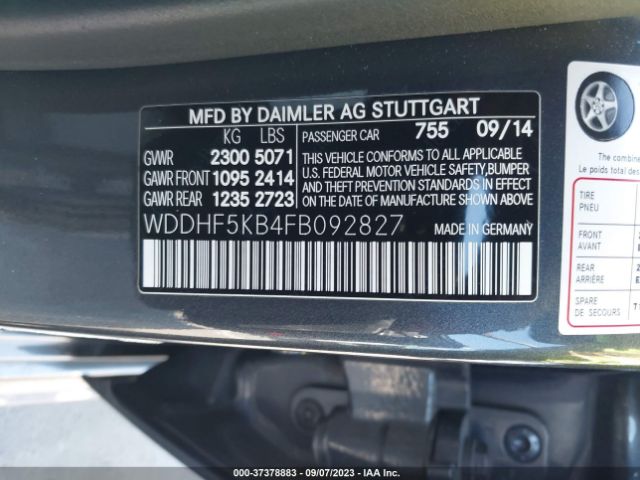 WDDHF5KB4FB092827 Mercedes-Benz E-class E 350