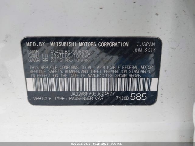 JA32W8FV9EU024577 Mitsubishi Lancer Evolution Gsr