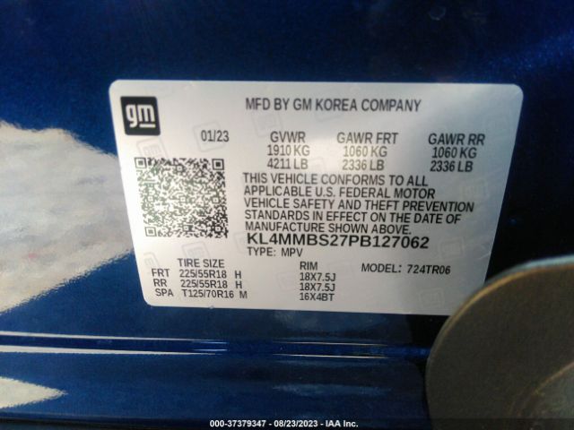 KL4MMBS27PB127062 Buick Encore Gx Preferred