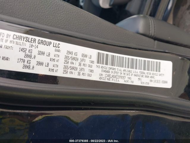 1C4RDJAG4EC978357 Dodge Durango Sxt