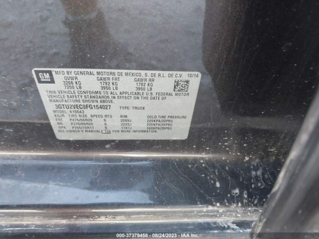 3GTU2VEC9FG154027 GMC Sierra 1500 Slt