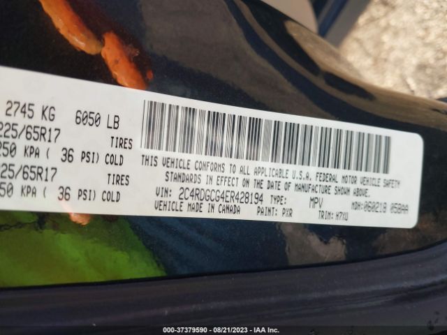 2C4RDGCG4ER428194 Dodge Grand Caravan Sxt