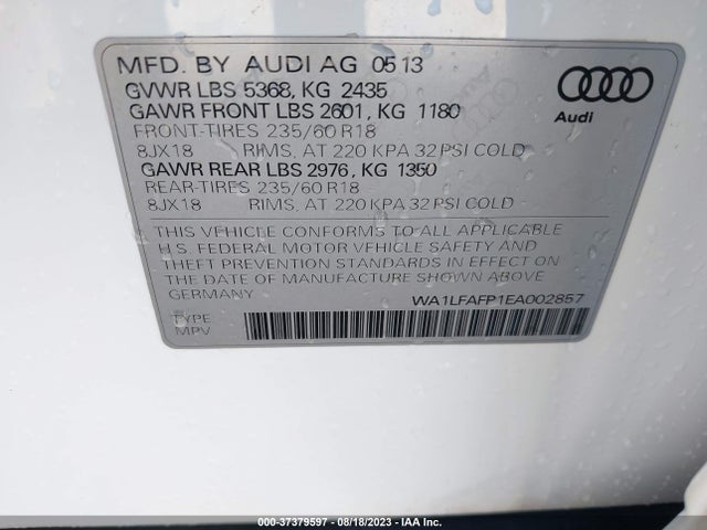 WA1LFAFP1EA002857 Audi Q5 Premium Plus
