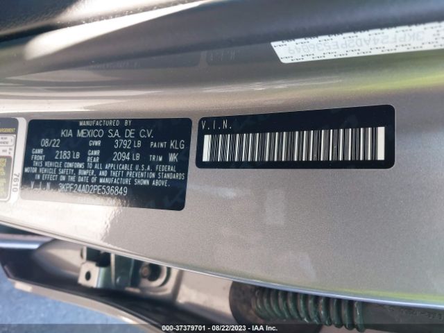 3KPF24AD2PE536849 KIA Forte Lxs