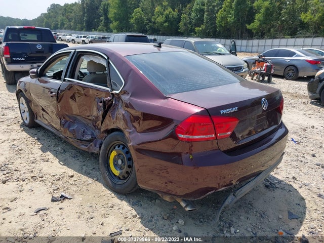 2013 VOLKSWAGEN PASSAT SE VIN: 1VWBP7A31DC074096