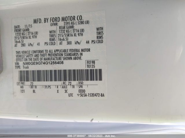 NM0GE9G74G1256408 Ford Transit Connect Wagon Titanium