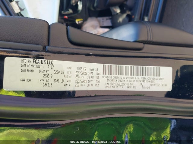 2018 JEEP GRAND CHEROKEE ALTITUDE VIN: 1C4RJEAG8JC110100