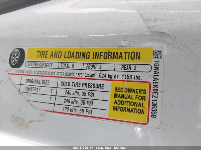 Chevrolet EQUINOX LS 2014 1GNALAEK0EZ136358 Image 10