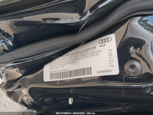 WAUDACF54MA058130 Audi A5 Sportback S Line Premium