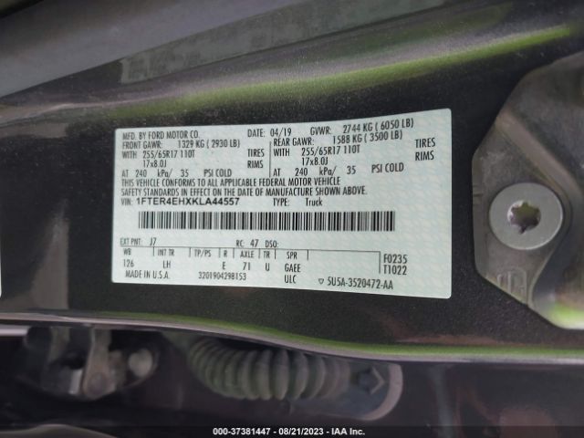 1FTER4EHXKLA44557 Ford Ranger Xl/xlt/lariat
