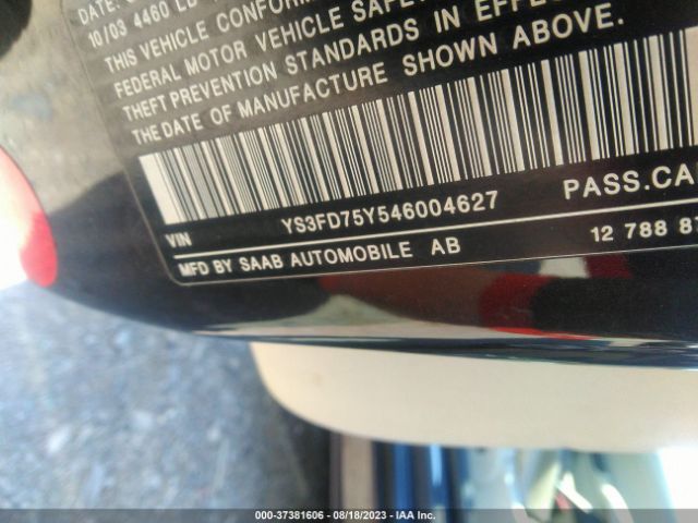 2004 SAAB 9-3 YS3FD75Y546004627 Photo 8