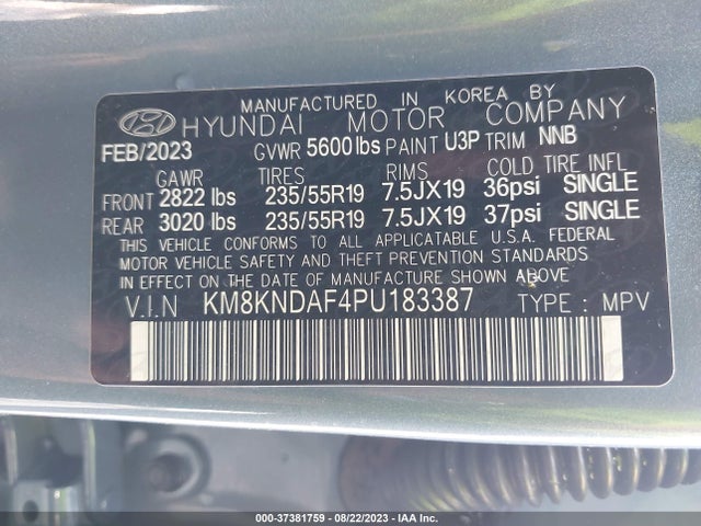 Hyundai Ioniq 5 Sel 2023 KM8KNDAF4PU183387 Image 9