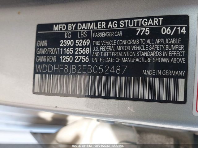 WDDHF8JB2EB052487 Mercedes-Benz E-class E 350
