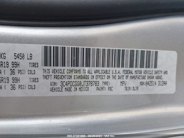 3C4PDCGG0JT378783 Dodge Journey Crossroad