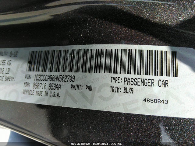 Chrysler 200 Limited Platinum 2017 1C3CCCAB0HN502709 Image 9