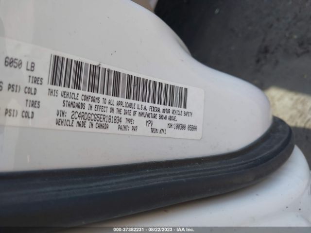 2C4RDGCG5ER181834 Dodge Grand Caravan Sxt