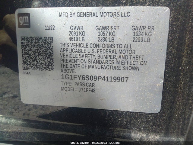 Chevrolet Bolt Euv Lt 2023 1G1FY6S09P4119907 Image 9