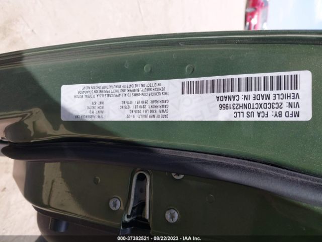 2C3CDXCT0NH231956 Dodge CHARGER R/T