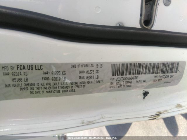 2C3CDXHG4GH346543 Dodge Charger Sxt
