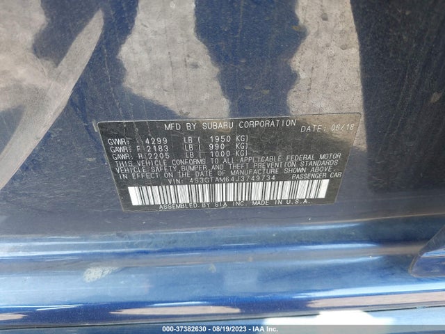 4S3GTAM64J3749734 Subaru Impreza Sport
