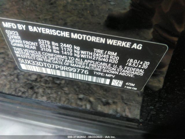 5UX33DT07P9R99776 BMW X4 Xdrive30i