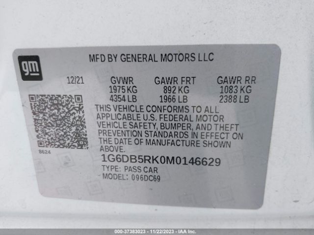 1G6DB5RK0M0146629 Cadillac Ct4 Premium Luxury