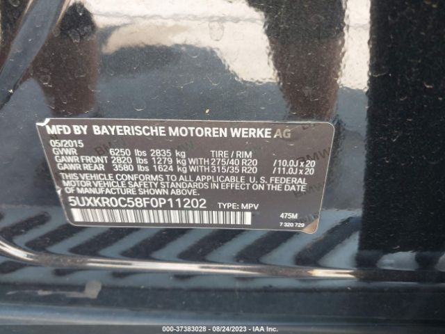 5UXKR0C58F0P11202 BMW X5 Xdrive35i