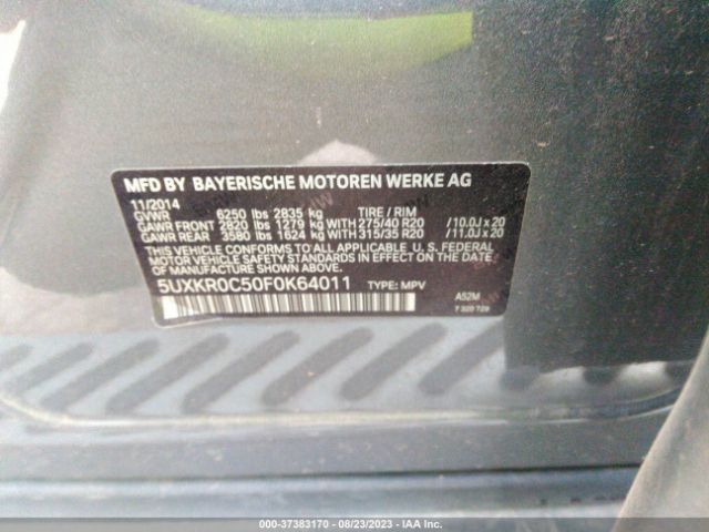 5UXKR0C50F0K64011 BMW X5 Xdrive35i