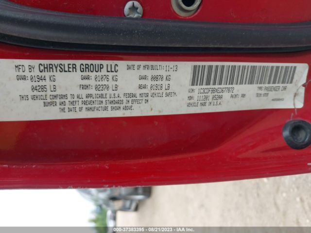 1C3CDFBBXED677872 Dodge DART SXT