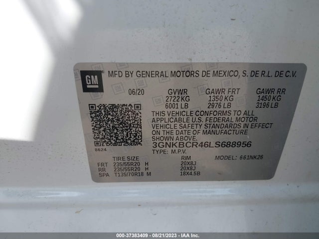 Chevrolet Blazer Lt 2020 3GNKBCR46LS688956 Image 9