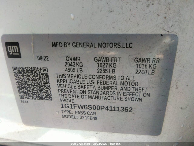 Chevrolet Bolt Ev 1lt 2023 1G1FW6S00P4111362 Image 9