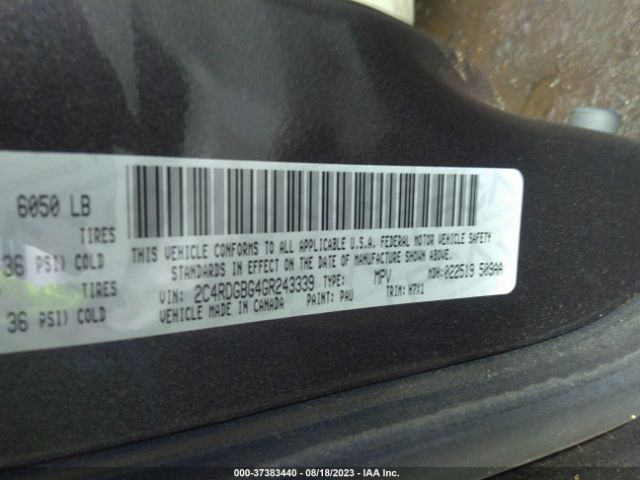2C4RDGBG4GR243339 Dodge Grand Caravan American Value Pkg