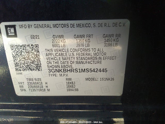 Chevrolet Blazer Awd 2lt 2021 3GNKBHRS1MS542445 Image 9