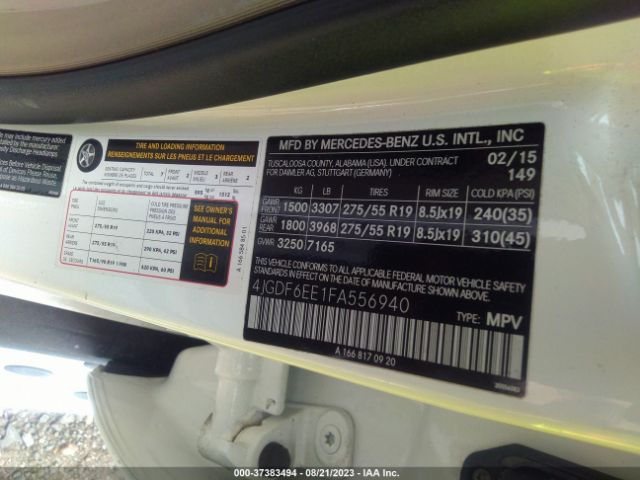 4JGDF6EE1FA556940 Mercedes-Benz Gl-class Gl 450