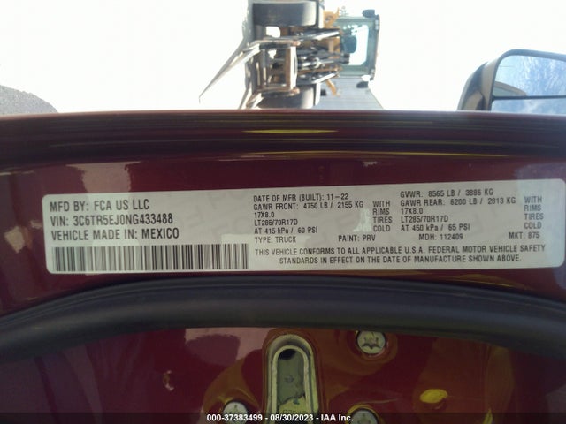3C6TR5EJ0NG433488 RAM 2500 Power Wagon